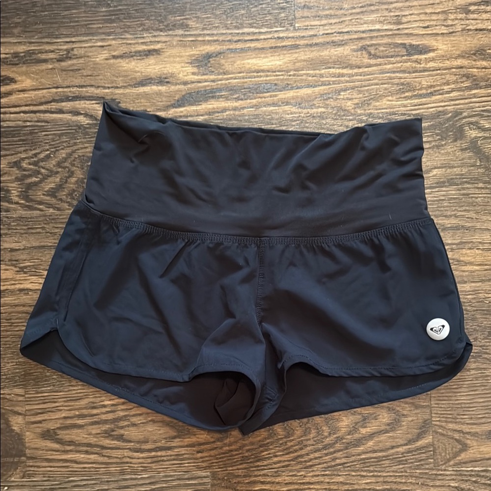 Roxy Black Athletic Shorts with High Waistband